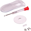 Apex Glasses Repair Kit - Eyeglass Repair Kit with Small Screwdriver, Eyeglass Screws, Magnifying Glass, Screw Guide, & Storage Pouch - Universal Glass Repair Kit for Repair Glasses, & Sunglass