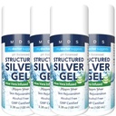 Extra Strength Colloidal Silver Gel 30ppm with Aloe Vera - pH Balanced Structured Silver - & Relieve - (4 Pack)