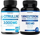 L citrullin kiegészítés (240 Count) L Arginine & Nitric Oxide - Stamina, Tartósítás, Performance for Workouts and Turkesterone (120 Count) Athletic Performance & Muscle Mass Support - Vegan & USA Made