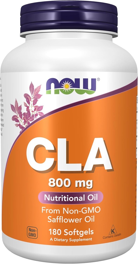 NOW Supplements, CLA (konjugeeritud linoolhape) 800 mg, toiteõli, 180 Softgels