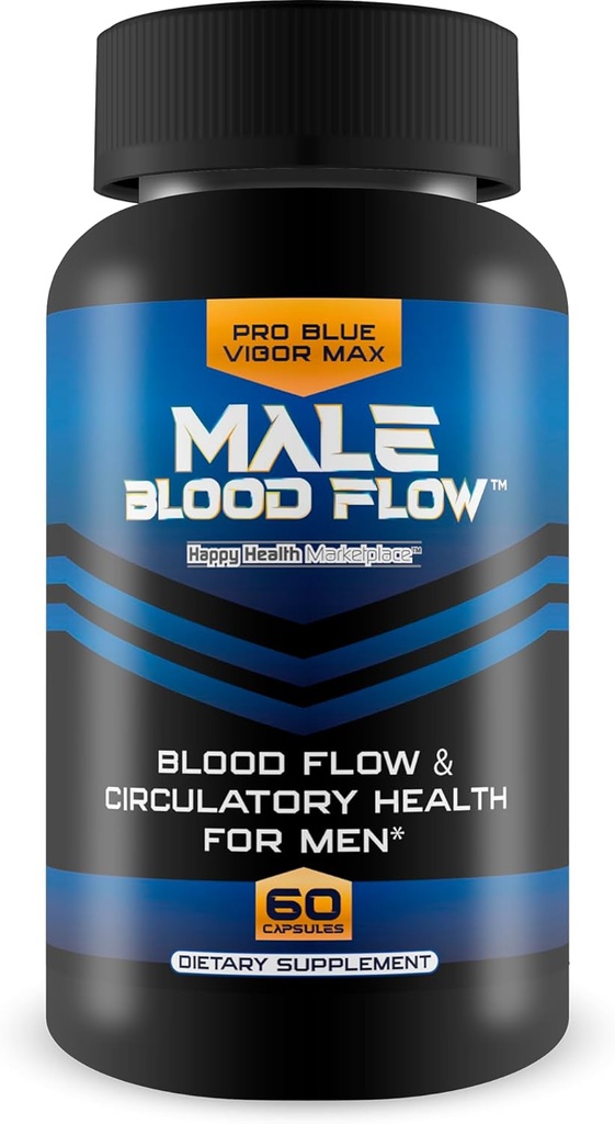 Pro Blue Vigor Max Male Blood flow - 我们的男性最佳血液流通补充剂 - 我们的男性最佳硝酸盐补充剂 - 血液流动补充剂 - 日常血液流动护理