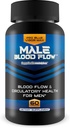 Pro Blue Vigor Max Male Blood Flow - Våra bästa blodcirkulationstillskott för män - Våra bästa kväveoxidtillskott för män - Blodflödestillskott - Daglig blodflödesvård