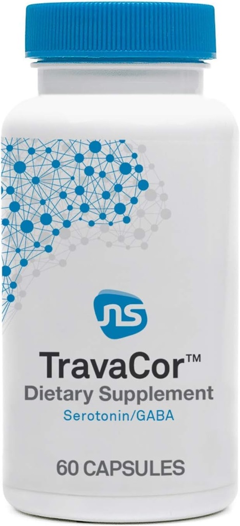 Neuroscience Mood Support Supplement - TravaCor - L Theanine Supplement with 5- HTP & More to Help Soothe Stress, bátorítsa a nyugodt alvás és támogatás egészséges GABA tevékenység (60 kapszula)