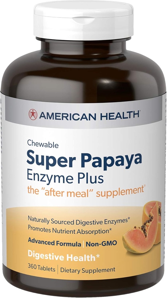 American Health Products Super Papaya Enzyme Plus 360 Tablet