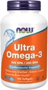 NOW - Ultra Omega-3 500 EPA/250 DHA - 180 Softgels