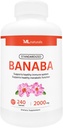 ML Naturals Standardized Banaba 2000 mg 240 köögiviljakapslit. Toetab tervislikku immuunsüsteemi ja metaboolset funktsiooni. Mitte-GMO, NSF- sertifitseeritud & cGMP- ga vastavuses