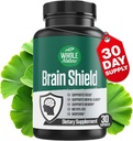 Brain Booster Nootropics - Brain Shield s Ginkgo Biloba, Alpha GPC a Bacopa Monnieri, Vitamin B12, B3 - Podpora Focus, Paměť & Clarity, Energie & Stress Relief. (1)
