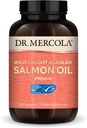 Dr. Mercola Wild Cughte Alaskan Salmon Petroli 30 Servings (90 Capsules), Omega-3s, Dietari suplementaris, suport al cervell de salut i funció Cognitive, No-GMO, MSC Caitified