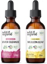 Wild & Organic Library Curete Tincre 2 fis & Mullein Tinture 2 flooz