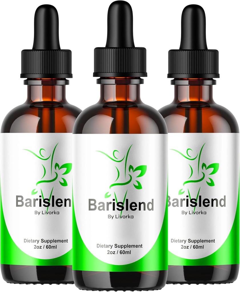 (3 Pack) Barislend kapky, Barislend Liquid, Oficiální Barislend Liquid kapky, Barislends Advanced Liquid Drop Formule, Barislend Drop dodatek Premium Liquid Support Podpora, 3 Lahvičky na 3 měsíce