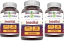Amazing Formulas Inositol 500 Mg ) Capsules supplement - Non-GMO - Gluten-Free ) Made in USA (Pack of 3 ) 100 count)
