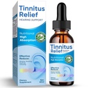 Tinnitus Relief for Ringing Ears, Natural Ingredients Tinnitus Relief Ear Drops for Ear Infection,Herbal Eardrops for Adults, Children,Reduce Ear Noise > Mejorar el Audiing,60ml-Blue