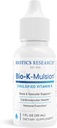 Biotika Research Bio K Mulsion Liquid Canain K Drops - 500 mcg / S - Vitamin K1 phytonadione untuk Dewasa - VIT Tambahan - Bones Kuat, Heart Health, Clotting Dukungan Darah, 1 fl oz