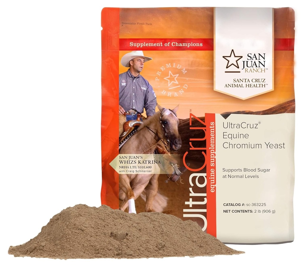 UltraCruz - sc-363225 Equine Chromium supplemento di lievito per cavalli, 2 lb, polvere (454 giorni di alimentazione)