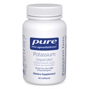 Pure Encapsulations Potassium (Aspartate) | Hypoallergenic Supplement to Support Nerves, Muscles, Blood Flow, and Cardiovascular Health | 90 Capsules