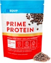 Equip Foods Prime Protein Powder | Clean, Grass Fed Beef Protein Powder | Carnivore Protein Isolate | Paleo, Keto Friendly, Gluten & Dairy Free | Hilft zu bauen & Reparieren Tissue | 30 Servierungen, Iced Coffee