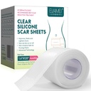 Silicone Scar Sheets, Clear Silicon Gel Scar Sheets, Invisible Scar Tape (1.6 "x 120" Roll- 3M), Scar Strips for Surgical Scars, Medical Grade, Scar Removal Sheets for C-Section, Breast, Keloid et.