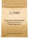 PURE ORIGINAL INGREDIENTS Camu Camu (4oz) Vitamin C, brasiliansk Superfood, Lab-Verified, icke-GMO