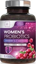 Probiotika for kvinner Digestive Helsestøtte - 60 milliarder CFU Women's Probiotic, 16 Strains, for pH-balanse, Vaginal støtte med tranebær for Gut Health, urin- og immunstøtte - 120 kapsler