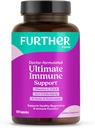 Mais alimentos Ultimate Imune Support Vitamina C, D, E e Zinco + Immunity Natural Booster Multivitamin Herbal Supplement Elderberry & Echinacea, Daily Immune Defense & Antioxidant Support.