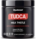Premium TUDCA with Milk Thistle, Artichoke, Burdock & Black Pepper  го поддържа Bile Flow & Liver Health -150 капсули- Произведени в САЩ
