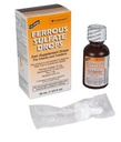 Ferrous Drops Iron Supplement Peppermint Flavor Generic for Enfamil Fer-in-Sol Iron Supplement Drops for Infants, Toddlers & Children Measuring Dropper Included 50 ml per Bottle Pack of 2