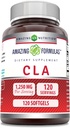 Fantastiska formler CLA (Conjugated Linoleic Acid) 1250 Mg | Softgels Supplement | Non-GMO | Gluten-Free | Made in USA (1 Pack | 120 Count)