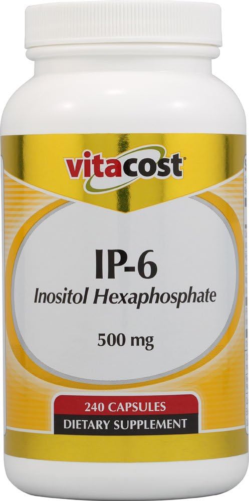 Vitacost IP-6 Inositol Hexafosfato - 500 mg - 240 Cápsulas