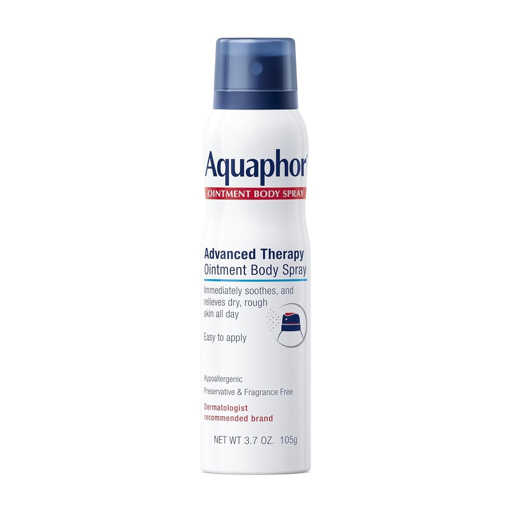 Aquaphor salvi keha pihustamine - niisutab ja tervendab kuiva, karmi nahka - 3,7 oz.
