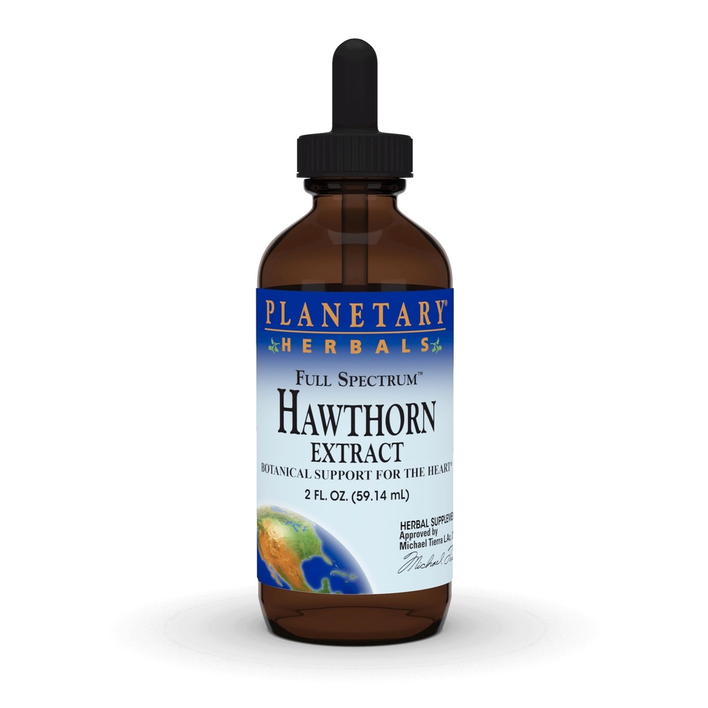Planetary Herbals Full Spectrum Hawthorn Liquid Extract Supplement, 2 Fluid Ounce
