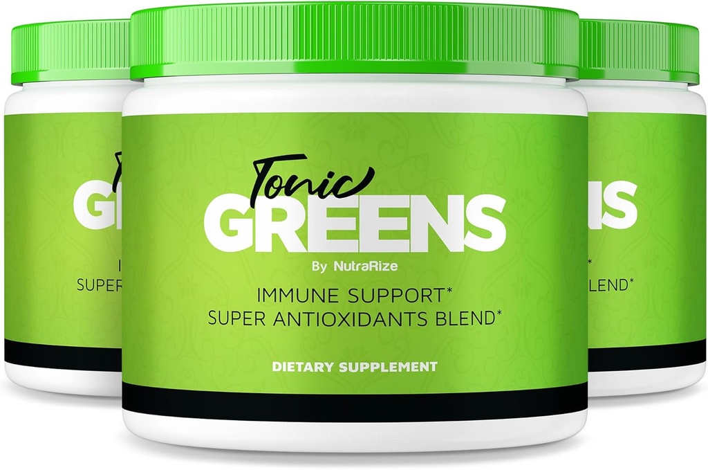 NutraRize (Pack of 3 Tonic Greens, Immune Support, Detox The Body, Powder for Health and Wellness Reviews (90 서빙)