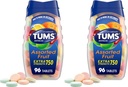 TUMS תוספת עוצמה טבליות עבור צ 'כיפוף לבבורן הקלה ו Acid Indigestion הקלה, Assorted פירות פלברס - 96 Count (Pack של 2)