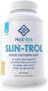 NuEthix Formulations SLIN-Trol, Glucose Disposal Agent Таблетки для чоловіків і жінок, Nutrient Partitioning Supplement with Chromium Polynicotinate, & Glycine, Ефективний Carb Absorption, Non-GMO, 60 Сервінги