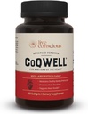 Live Conscious CoQWell - CoQ10 Heart, Brain, ו-Vircular Health Support, Coenzyme Q10 Ubiquinone - 60 Softgels - 60 יום אספקה