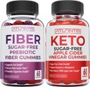 Atlantis Nutrition Prebiotic Fiber Gumies za odrasle 2-Pack (120 Gumies) + Sugar Free Keto Apple Cider Vinegar 60 Gumies