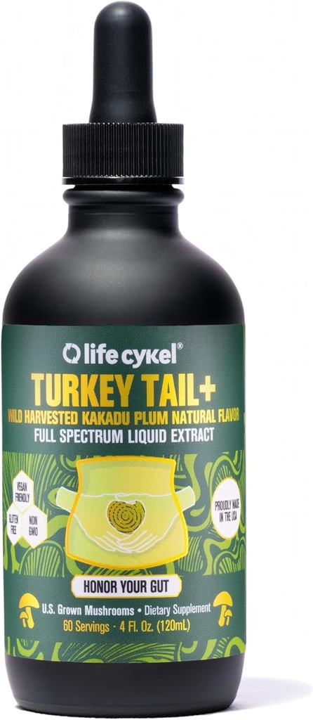 Cykel Cykel - Jimmy Tail Mushshrod Gemide amb el Kakadu Pum - Immune Implementació de la salut & Digestbios suplementari - Vegan, No-GO i Guten Free - 4 Oz
