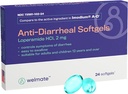WELMATE - Anti-Diarrheal Softgels (24 Softgels) - Loperamide HCL 2 mg - Diarrhea Symptom Relief - Upset Stomach Reliever - Anti Diarrhea Pills - Over-The-Counter Medication
