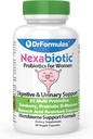 DrFormulas Cranberry Probiotics pour les femmes Vaginal Health & Urinary Tract avec Fibre Prébiotique & D Mannose.