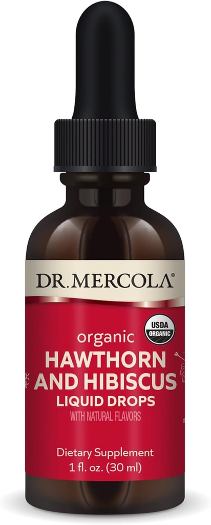 Bác sĩ Mercola sinh học Hawthorn và Hibiscus chất lỏng làm suy giảm chế độ ăn kiêng, 30 dịch vụ (30 Droppers), Non GMO, Gluten Free, Soy, USDA