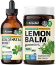 BIO KRAUTER Goldenseal Tincture 4 Fl. Oz. & Limon Balm 60 Gummies