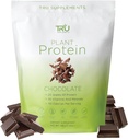 TRU completa la polvere proteica basata sulle piante, BCAA, EAA, 20g Vegan Brown Rice & Pea Protein, 100 Calorie, 27 Vitamine, Nessun aroma artificiale 25 Serve (Natural Chocolate Cream)