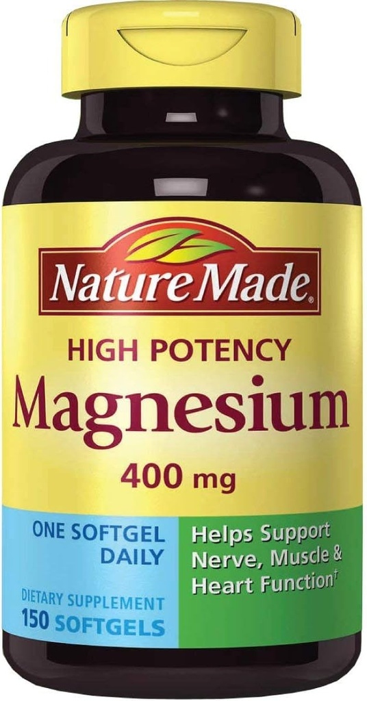 Natura facuta Putere Extra Magneziu 400 Milligrame - 150 Softgels lichid