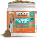 Probióticos para cans Digestive Health Supplement Allergy & Itchy Skin - Pet Diarrhea Gas Tratamento Upset estomach Relief Chicken Flavor 120 Soft Chews
