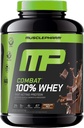 MusclePharm Combat 100% Whey Protein Powder, Chocolate Milk, Fast Recovery & Muscle Gain med Whey Isolate, High Protein Powder for Women & Men, Gluten Free, 5lb, 67 Servering