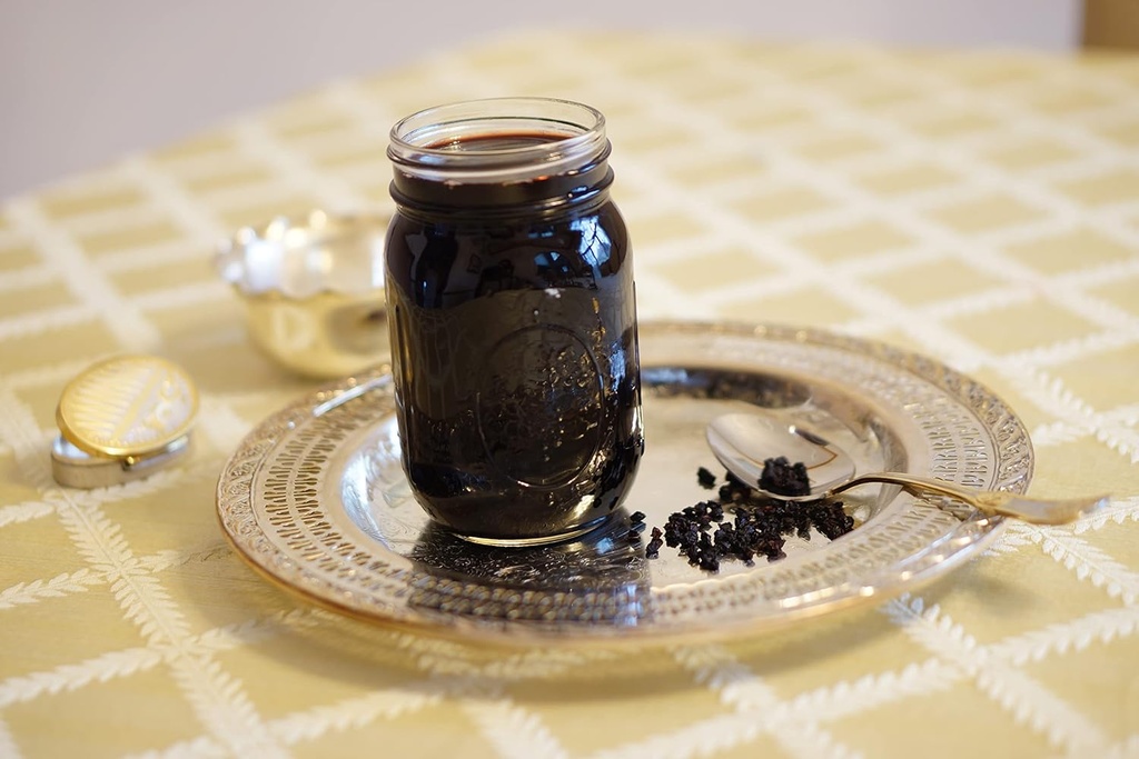 Original Organic Belderberry Syrup - Pure Natural - Имунитет Boost - Билкови добавки - Лесно като сок обичан от деца и възрастни - 32 унция