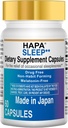 HAPA Japan Melatonin Free Sleep Support, Phosphatidylserin, Coenzym Q10, voksne, 60 kapsler, 30- dages forsyning