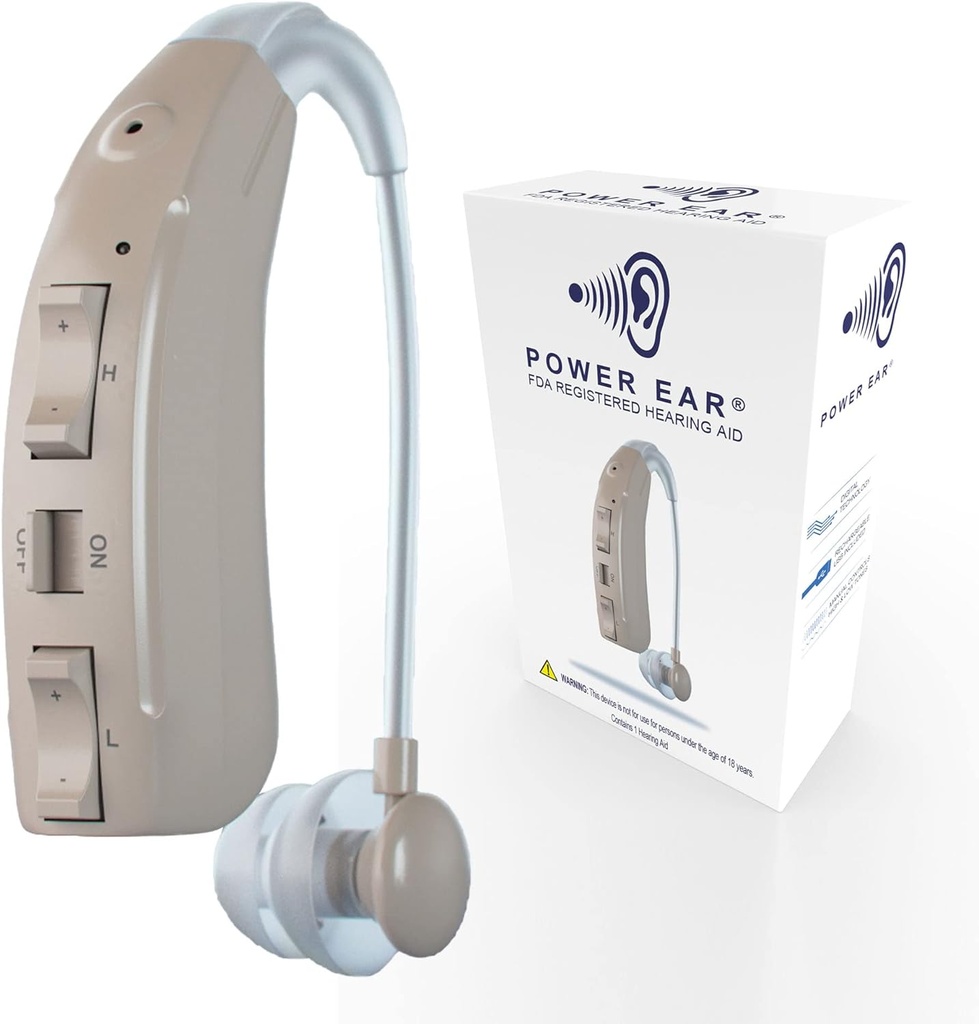 Digital Hearing Aids by Cleanzone, Rechargeable Hearing Aid Patented Technology, Adjust High & Low Sounds, Hearing Aids for Seniors