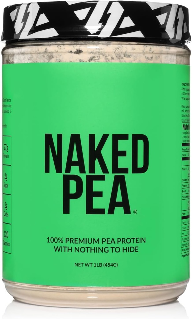 Nahá Pea - Pea protein izolát - rostlinný, Vegetarian & Vegan Protein. Snadno se digest, Non- GMO, No Laktosa, No Soy a gluten Free - 15 Služeb