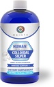 HumanTM von MEINTU Ultra-Pure Kolloidal Silber für natürliche Immununterstützung* - 16oz - Economy Refill Size Premium Ionic Silver Hydrosol Supplement, Safe für Erwachsene, Kinder und Haustiere