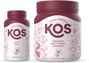 KOS Organic Beet Root Powder + cápsulas de raíz de escaravello orgánico